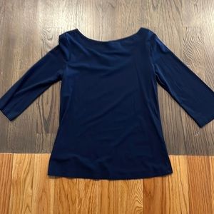 Lily plitzer navy quarters sleeve tshirt
